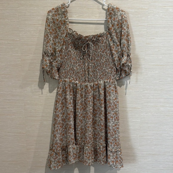 Altar'd State Dresses & Skirts - Altar’d State Floral Smocked Mini Dress Size M